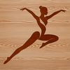 Female Gymnast Vector Illustration A stylized illustration of a female gymnast in motion, suitable for use as vector art or clip art.