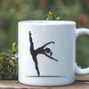 Aerial Acrobat A vector illustration of a gymnast in mid-air, highlighting flexibility and athleticism.