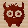 A simple monster design made from basic shapes for various digital craft uses.