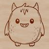 A colorful illustration of a cute monster designed for use in digital crafts and design projects.