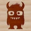 An adorable illustrated creature designed in vector style, suitable for various cutting machines and design software.