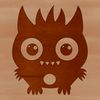 A cute monster character designed as a vector graphic, ideal for Halloween decorations.