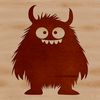 Adorable Cartoon Creature Design A cartoon-style illustration of a friendly monster, suitable for various creative projects.