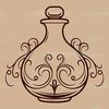 Witch's Brew Artwork in Vector Format A gothic illustration of a witch's potion bottle with ornate details and mystical symbols.