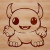 Adorable Cartoon Creature Design SVG File A cartoon monster with a childlike appearance, suitable for Halloween decorations or designs.