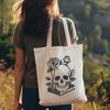 Dark Gothic Skull Design Gothic-inspired skull illustration with intricate details and ornate design elements.