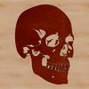 A detailed skull illustration suitable for vector art projects and designs.