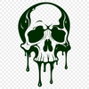 Dripping Blood SVG Icon A digital illustration of a skull with dripping blood, suitable for Halloween decorations or designs.