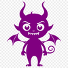 Stylish Devil Design for Halloween Illustrative SVG design featuring a stylized devil character suitable for Halloween decorations or craft projects.