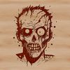 Witchly Spooky SVG Design A witch's head with a horror-inspired expression, surrounded by spooky elements.