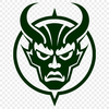 Halloween Demon Illustration SVG illustration of a demon figure with horns and wings, suitable for Halloween decorations.