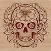 Witch's Altar Decorations A detailed illustration of a witch's altar, adorned with ornate symbols and a prominent skull centerpiece.