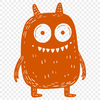 Creative Monster Template In PNG For Free Download