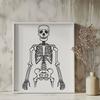 Artistic Standing Skeleton In SVG - Commercial Use