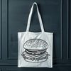 Free Hamburger Clip Art for Crafting A detailed illustration of a hamburger, suitable for graphic design and crafting.