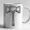 Tool Illustration SVG A detailed illustration of a hammer, suitable for vector graphics.