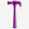 A detailed illustration of a hammer tool in vector format.