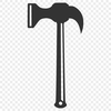 A simple illustration of a tool with a claw and head, suitable for vector design projects.