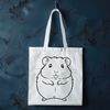 Cute Cartoon Hamster Graphic A cartoon hamster graphic in vector format.