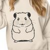 Free Vector Hamster Graphic A digital illustration of a hamster, suitable for vector design projects.