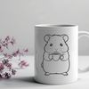 Cute Cartoon Hamster Design A cartoon hamster illustration in vector format.