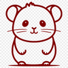 Artistic Hamster - DXF For Commercial Use