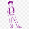 Colorful Child Icon An SVG icon design featuring a child figure.