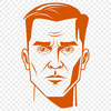 Free Male Figure SVG Design A single male figure designed as a vector graphic.