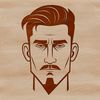 High-Resolution Man Silhouette SVG File A high-quality illustration of a male figure in vector format, suitable for various design applications.