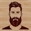 Free Vector Male Portrait A detailed SVG illustration of a mature male with facial hair.