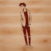 Simple Man Clip Art Illustration Male figure in a simple vector design, suitable for various uses including digital art and craft projects.