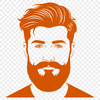 Simple Line Drawing of a Gentleman A simple line drawing of a man with a beard, suitable for vector art designs.
