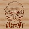 An elderly man in casual attire.