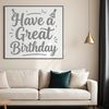 Free vector illustration of a Happy Birthday message suitable for commercial and personal use.
