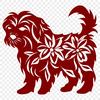 Creative Standing Dog Vector Image