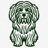 Unique Sitting Havanese Image - SVG