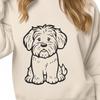 Sitting Havanese Drawing - Free PNG