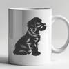 Cute Dog In DXF Format - Free Download