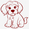 Stunning Sitting Havanese Clip Art