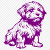 Sitting Dog Digital Artwork - Free SVG