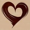 A geometric heart shape designed for digital use, suitable for vector graphics and cutting machines.