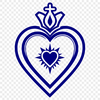 Beautiful Religious Symbol SVG Download A sacred heart icon in vector format, suitable for various uses including clip art and commercial design projects.