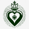 Traditional Religious Icon Graphic SVG graphic illustration of the Sacred Heart symbol, a traditional religious icon.