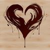 A stylized heart shape for graphic design projects.