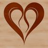 A simple heart shape vector design suitable for cutting machines like Cricut.