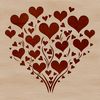 A simple illustration of a single heart shape.