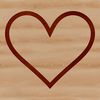 Simple line drawing of a heart shape, ideal for graphic design projects.