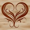 A stylized illustration of a heart shape with intricate details.