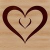 A stylized illustration of a heart shape with smooth lines, ideal for vector graphics.