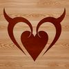 A simple illustration of a heart shape, suitable for vector art projects.